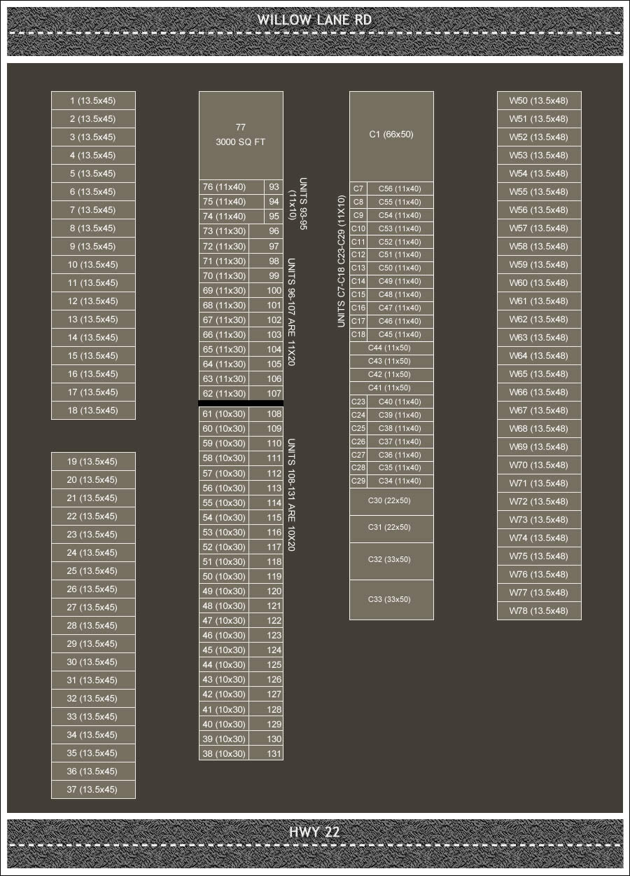 Shawano Storage Location